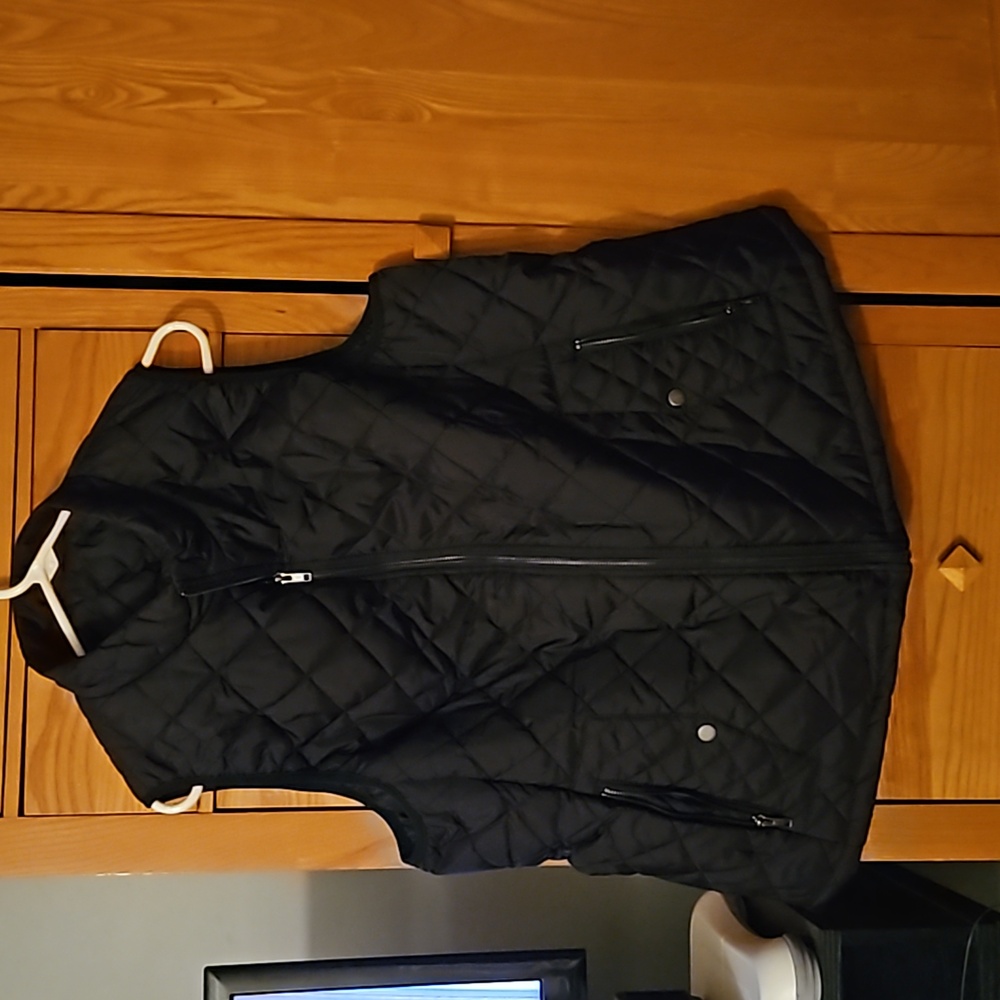 Padded black vest